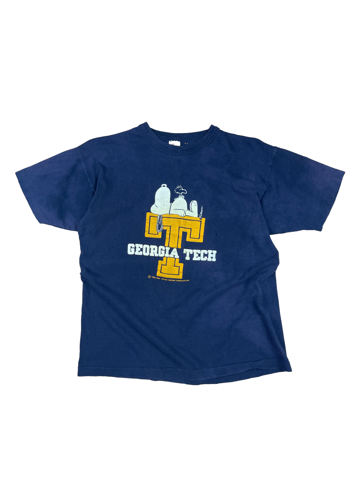70s Champion Georgia Tech Snoopy T-Shirt // L